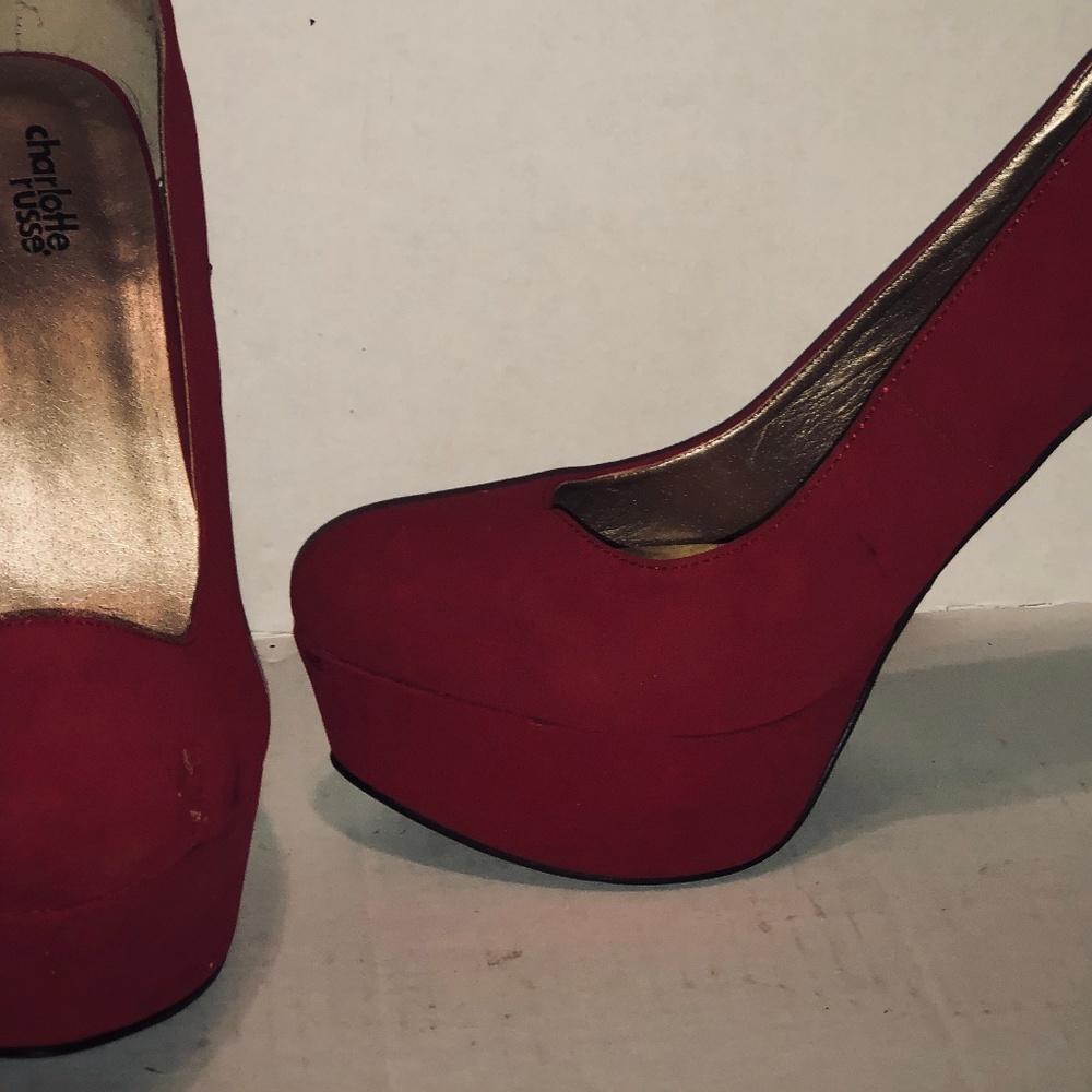 Charlotte Russe Red Platform heels